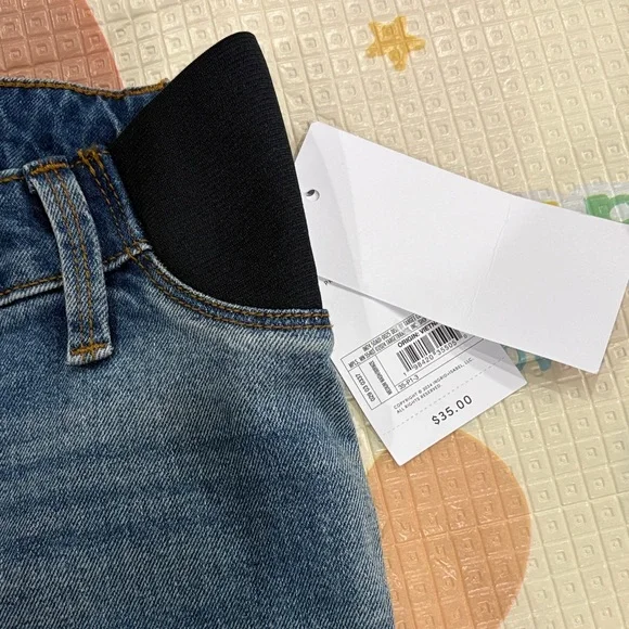 Isabel Maternity by Ingrid & Isabel Mid Blue Boyfriend Maternity Jeans - Picture 3 of 7